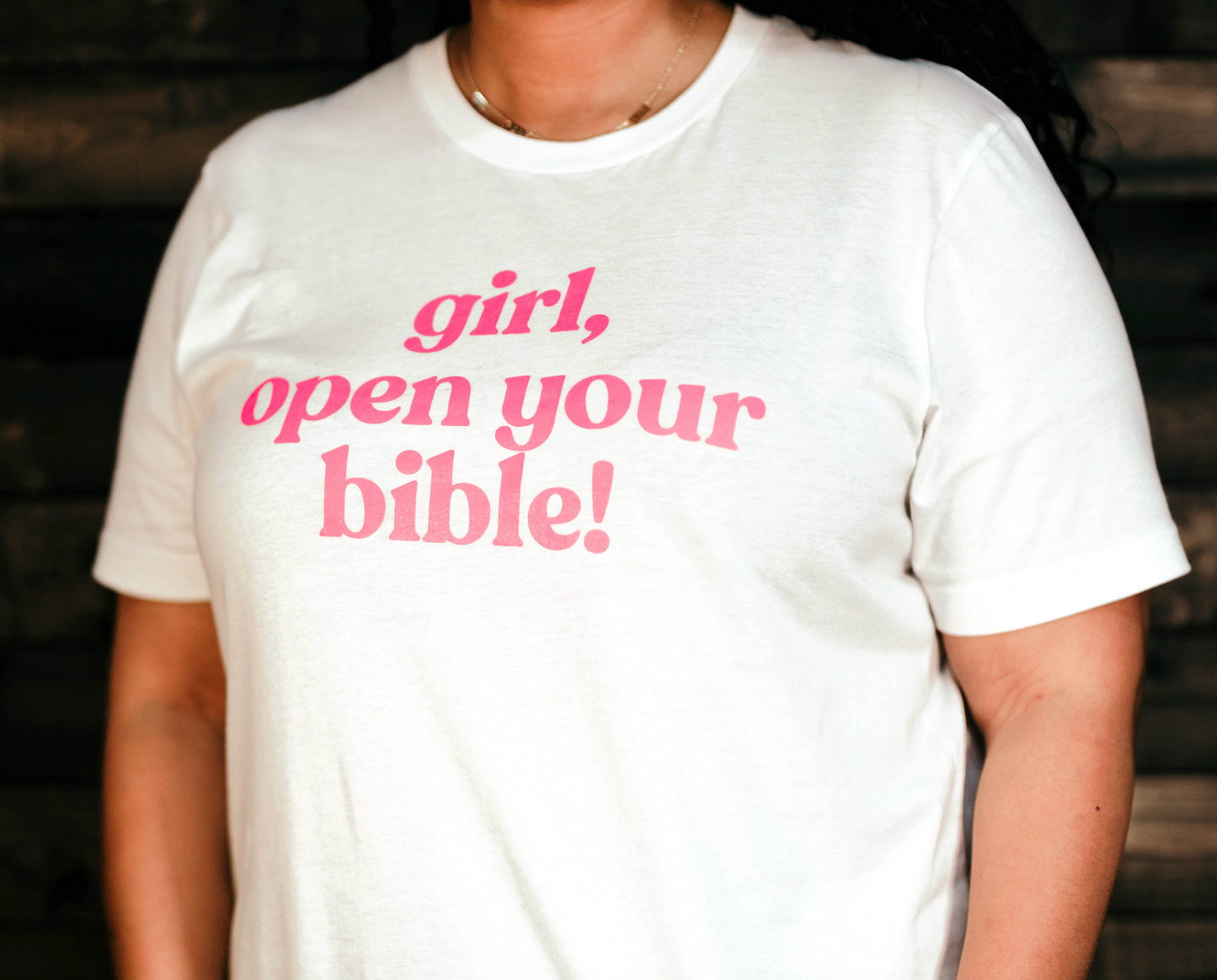 girl, classic tee (white)